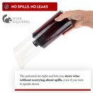 Wine Squirrel Wine Preserving Decanter - Air-Tight Seal that Keeps Wine Fresh