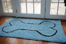 Soggy Doggy Blue Doormat with Brown Bone, 36 by 60"