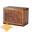 Tree of Life Hand-Carved Rosewood Urn Box - Medium