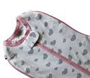 Woombie Grow with Me Baby Swaddle - Convertible Swaddle Fits Babies 0-9 Months - Expands to Wearable Blanket for Babies Up to 18 Months (Gray Hearts)