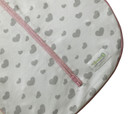 Woombie Grow with Me Baby Swaddle - Convertible Swaddle Fits Babies 0-9 Months - Expands to Wearable Blanket for Babies Up to 18 Months (Gray Hearts)