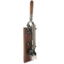 BOJ Professional Wall-mounted Corkscrew with Wood Backing, 12 x 22- Inch, Black Nickel