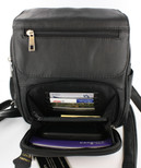 Roma Leathers Black Leather R/L Locking Concealment Purse / Backpack - CCW Concealed Carry Gun / Pistol