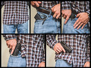 Clipdraw Ambidextrous Concealed Gun Belt Clip for Smith and Wesson M and P Shield 9MM and 40 Caliber Black