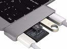 HyperDrive USB Type-C Hub 5-in-1 (Micro SD, SDXC, USB 3.0, USB C) for MacBook Pro & 12" MacBook - Space Gray