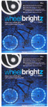 Bike Brightz Wheel Brightz L2378 Blue Bike Wheel Lights (2-Pack Bundle for 2 Tires)