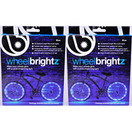 Bike Brightz Wheel Brightz L2378 Blue Bike Wheel Lights (2-Pack Bundle for 2 Tires)