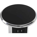 Lew Electric PUR15-BK Round Countertop Pop Up 15 Amp Receptacles With USB Ports - Black