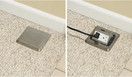 Lew Electric PUFP-SQ-SS-USB Floor Pop Up Power Box w/15A Duplex Receptacle and 2 USB Charging Ports - Stainless Steel