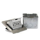 Lew Electric PUFP-CT-SS Countertop Box, Pop Up w/20A GFI Receptacle - Stainless Steel