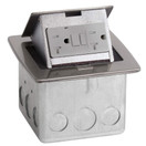 Lew Electric PUFP-CT-SS Countertop Box, Pop Up w/20A GFI Receptacle - Stainless Steel