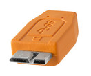 Tether Tools TetherPro USB 3.0 SuperSpeed Micro-B Cable, 15 feet, High-Visibility Orange