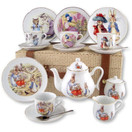 Reutter Porcelain Beatrix Potter  Large Peter Rabbit Tea Set in Case