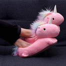 Smoko SMOKO Adorable Plush Unicorn Heated Footwarmer Slippers