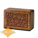 Bogati Tree of Life Hand-Carved Rosewood Urn Box - Small