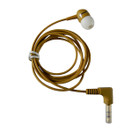 Scan Sound, Inc. 1-BUD-B Brown Earphone w/ Heavy-Duty Cord