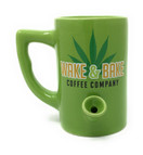 Island Dogs Island Dogs Wake and Bake All in One Ceramic Mug Coffee Cup Pipe Novelty Gifts