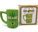 Island Dogs Island Dogs Wake and Bake All in One Ceramic Mug Coffee Cup Pipe Novelty Gifts