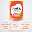 Similac Sensitive for Fussiness & Gas Due to Lactose Sensitivity - OPtiGRO
