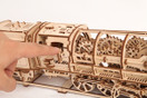 Ukrainian Bridge Ugears Locomotive with Tender Model, 3d Puzzle For Adults, Wooden Puzzle, Brain Teaser, Engineering Toys, Christmas Desk Gadget Game