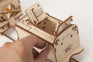 Ukrainian Bridge Ugears Locomotive with Tender Model, 3d Puzzle For Adults, Wooden Puzzle, Brain Teaser, Engineering Toys, Christmas Desk Gadget Game