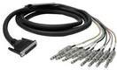 Dale Pro Audio Hosa DTP802 Snake Cable DB25 To 8 x TRS 6.6Ft DB25 to TRS Snake