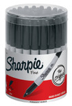 Sharpie Sharpie Fine Point Permanent Marker, Black (Canister with 36 Pens)
