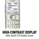 Panasonic Panasonic KX-TGE263S Link2Cell Bluetooth Enabled Phone with Answering Machine, 3 Cordless Handsets