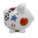 Child to Cherish Ceramic Piggy Bank for Boys, Sport