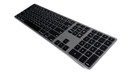 Matias Newly Released Matias Backlit Wireless Aluminum Keyboard  Space Gray