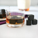 Teroforma Original Whisky Stones - Handcrafted Soapstone Beverage Chilling Cubes (BLACK (9 Pack))