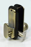 All-Weather Mechanical Keyless Deadbolt Door Lock - Antique Brass