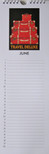 Linnea Design Birthday and Anniversary Perpetual Calendar Travel Motif