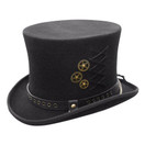 Conner Hats Conner Hats, Australian Wool Steam-Punk Top Hat