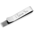 Ox and Bull Ox & Bull Contemporary I Love You Hidden Message Tie Bar