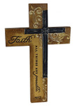 Dicksons Intaglio Resin Wall Cross - Faith - All Things