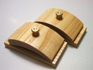 The Hang-Ups Company 1 Pair Ash Wood Quilt Hang-Ups Clamps Clips - Large