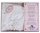 Simply Charming Battenburg Baby Linen Keepsake Bonnet - Made in USA