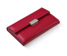 Niegeloh Diabolo L - 7 pcs Women's Manicure Travel Set in Red Leather Case