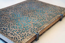 Paperblanks Paperblanks Silver Filigree Journals Maya Blue Grande, 8 1/4 in. x 11 3/4 in. 240 pages, unlined