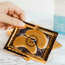 Grace & Stella Co. Grace & Stella DePuffing + Energizing Golden Powder Gel Collagen Under Eye Masks (12 Pairs) Puffy Cooling Gold Soothe Patches Pads Sheets Korean Hydrating Crystal Aqua Shiseido Anti Aging Wrinkle