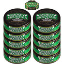 Smokey Mountain Pouches - Wintergreen - 10-Can Box - Nicotine-Free and Tobacco-Free Herbal Snuff - Great Tasting & Refreshing Chewing Tobacco Alternative