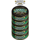 Smokey Mountain Wintergreen Snuff, 5 Cans, no Tobacco and no Nicotine, Refreshing Herbal and Smokeless Chew Alternative