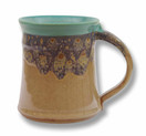 Clay In Motion Handmade Ceramic Medium Mug 16oz - Island Oasis