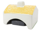 Irish Turf Incense & Ceramic Cottage Irish Peat,Beige,