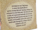 Irish Turf Incense & Ceramic Cottage Irish Peat,Beige,