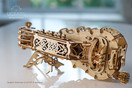 UGears Hurdy-Gurdy Mechanical 3D Puzzle, Wooden Musical Model, Adult Craft Set for Self-Assembly