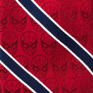 Cufflinks Inc. Mens Spiderman Red and Navy Stripe Tie