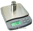 500 gram x 0.1 gram / 1.1 LB mid resolution digital bench balance scale 6x7 inch platform Gun Powder Gold Jewelry