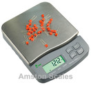 500 gram x 0.1 gram / 1.1 LB mid resolution digital bench balance scale 6x7 inch platform Gun Powder Gold Jewelry